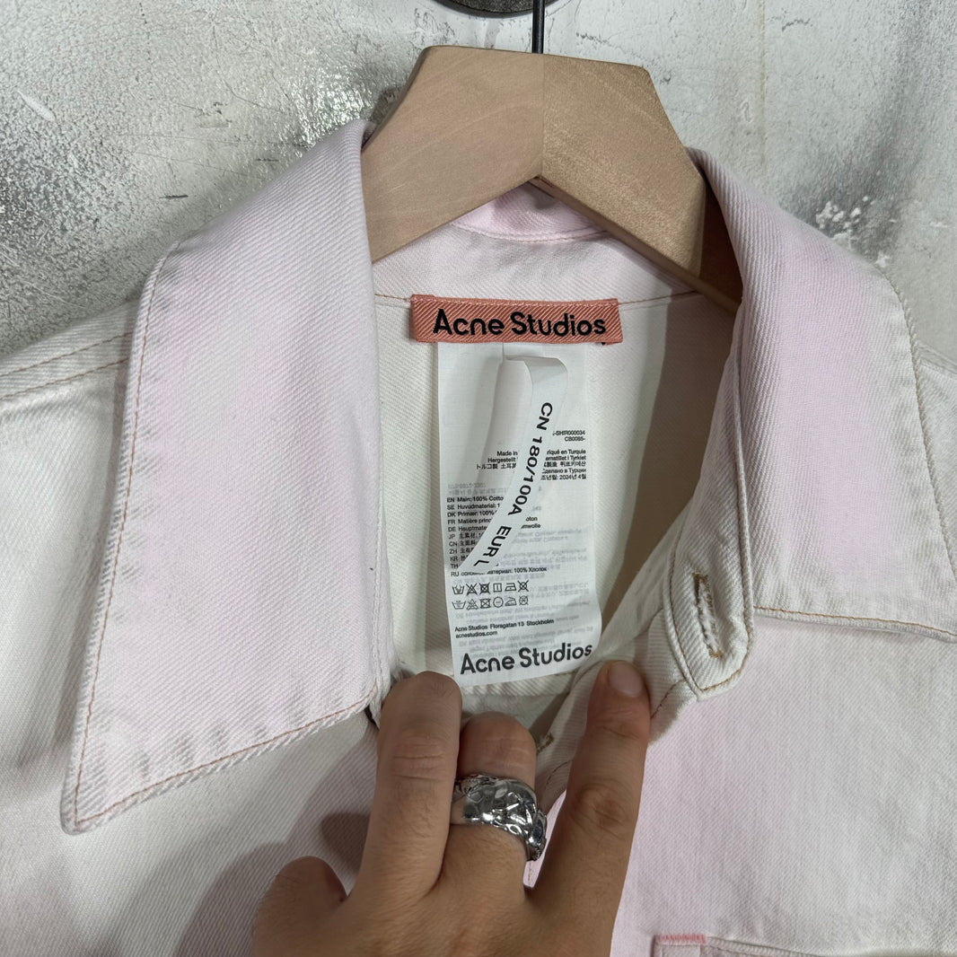 Acne Studios Pink Denim Overshirt