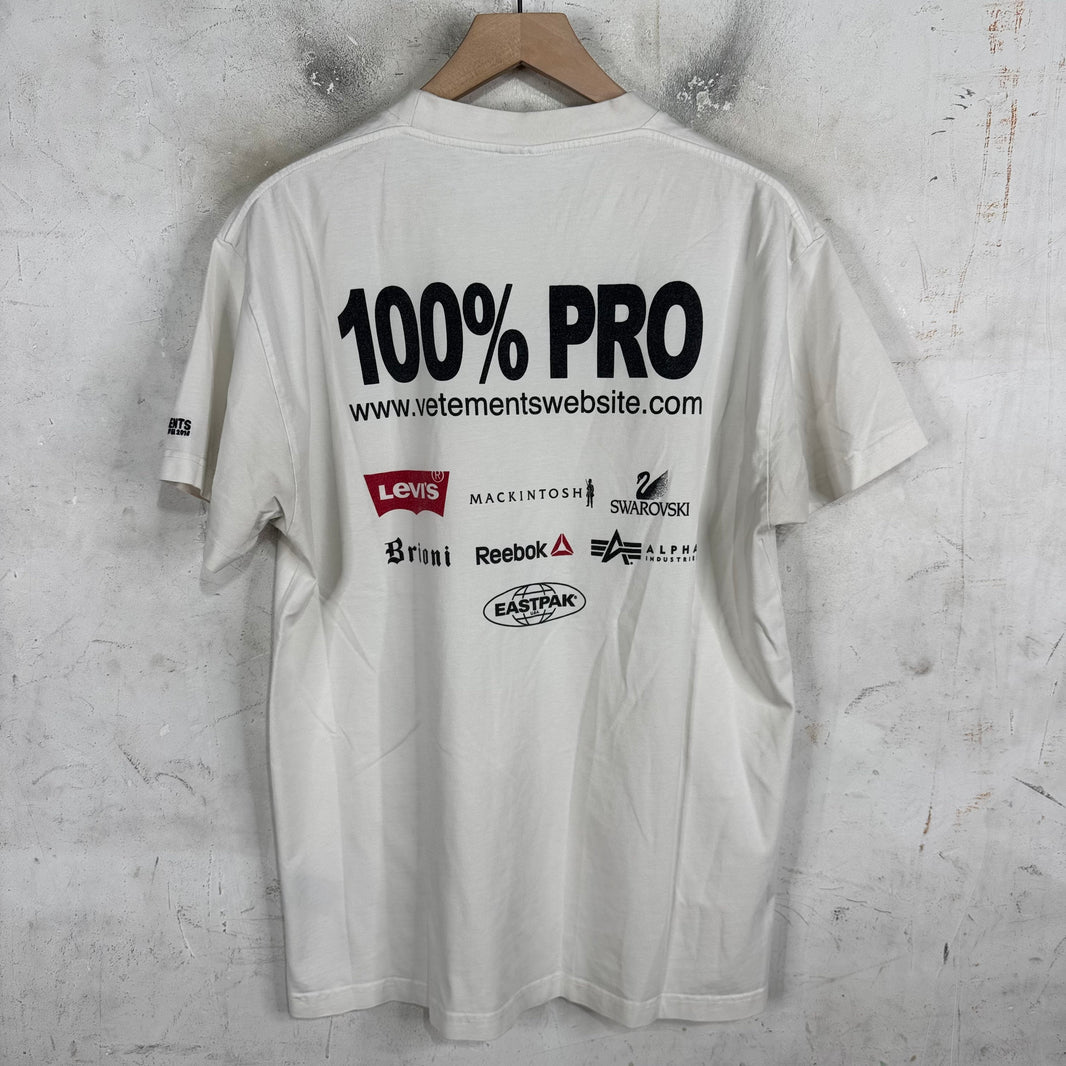 Vetements 100% Pro Collaborations T-Shirt