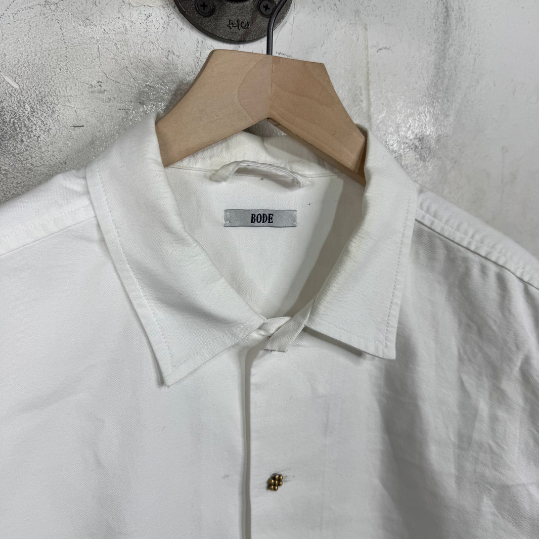 Bode Prounis  Buttoned Canvas Shirt