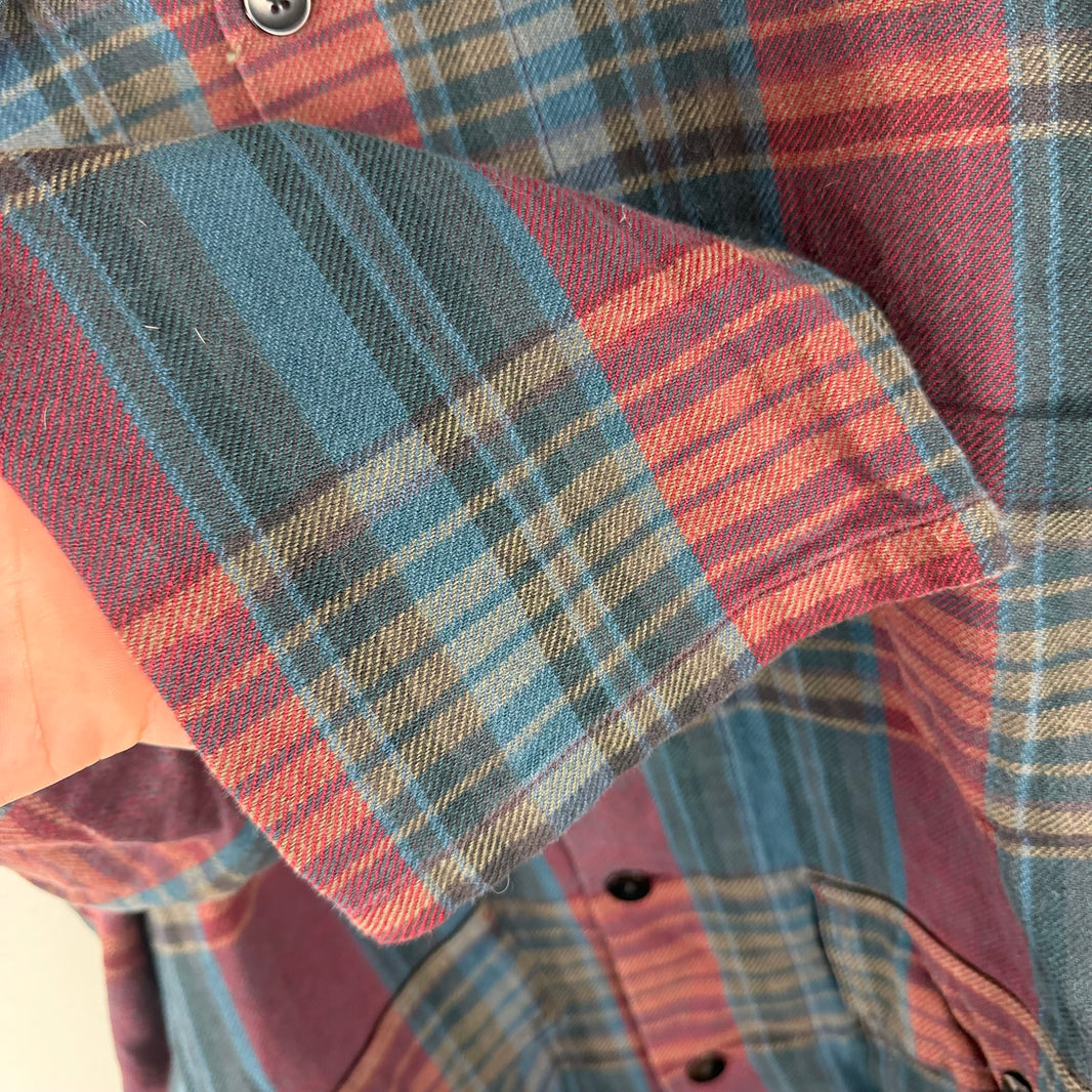 South2West8 Red/Blue Flannel Shirt