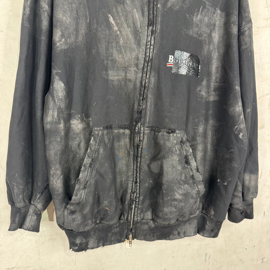 Balenciaga Campaign Mud Gaffer Zip Hoodie