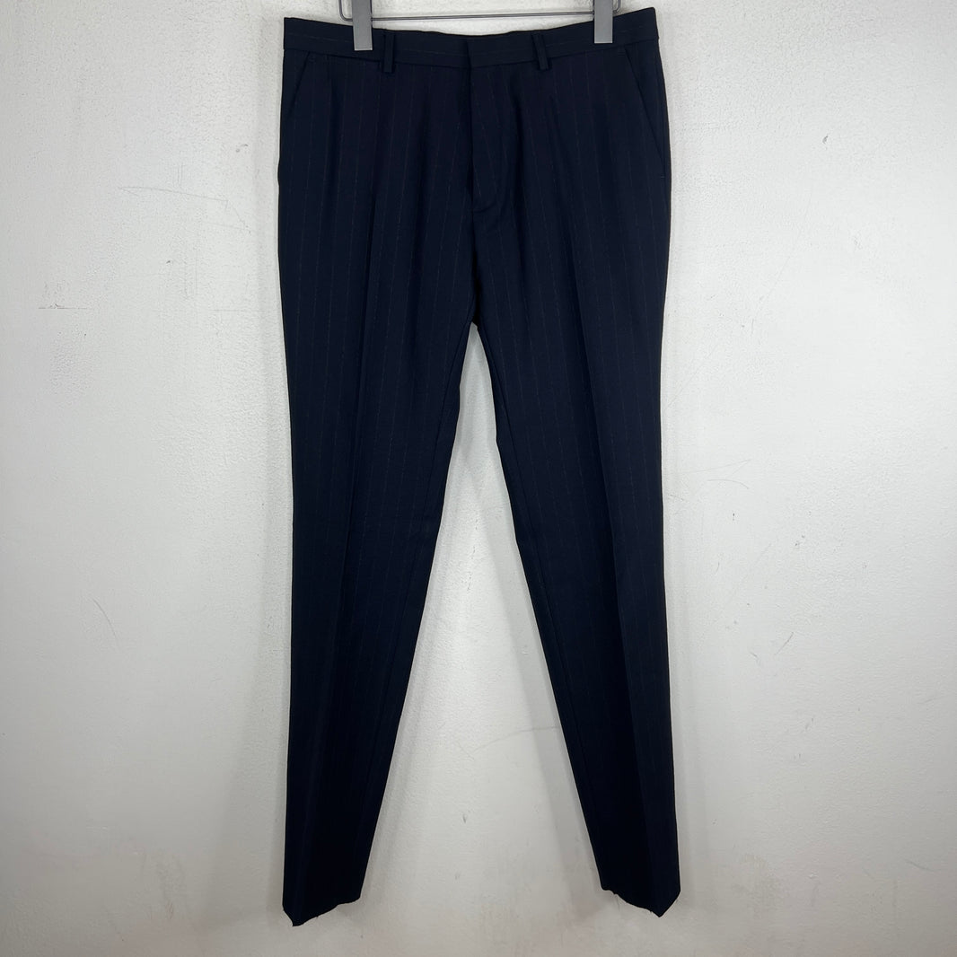 Dries Van Noten Striped Navy Suit Set
