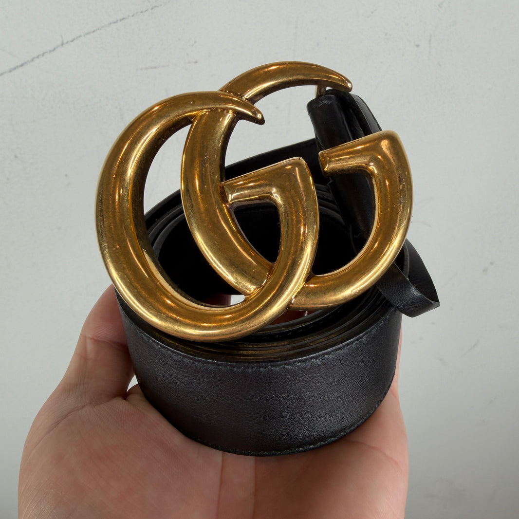 Gucci Gold GG Belt