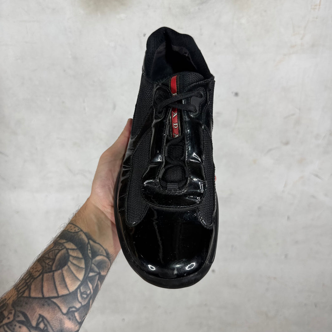Prada Black Patent America Cups