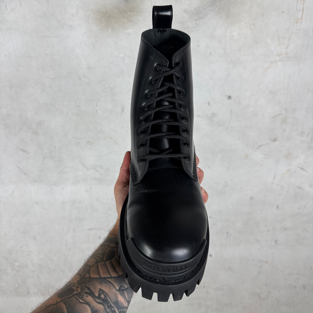 Balenciaga Leather Strike Boots