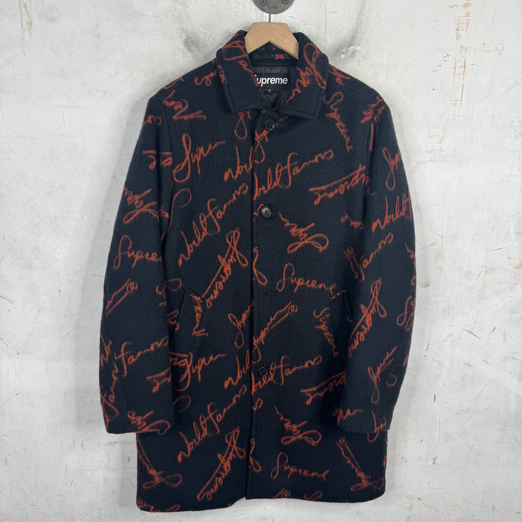 Supreme Script Logo Wool Peacoat