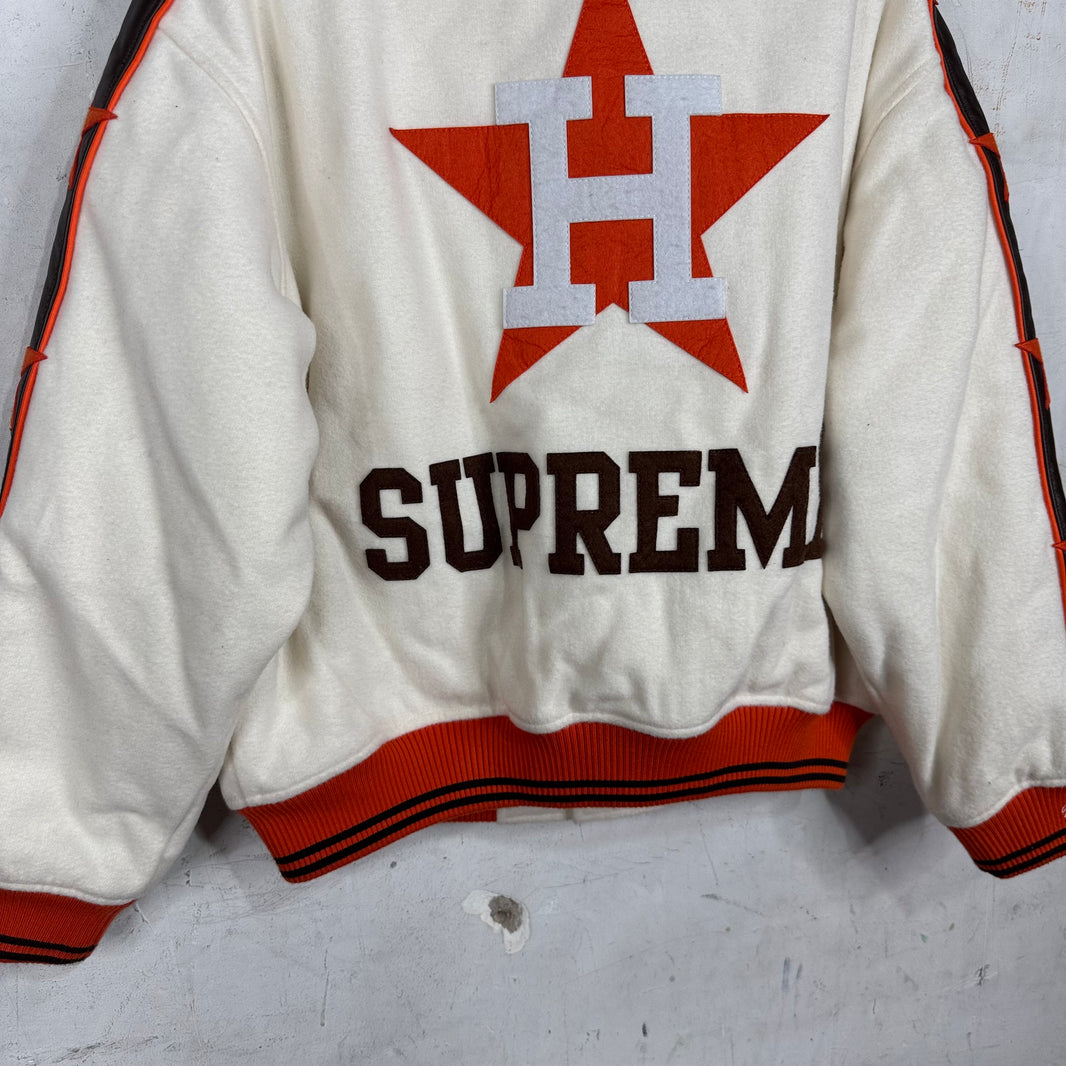 Supreme x Mitchell & Ness Astros Varsity Jacket