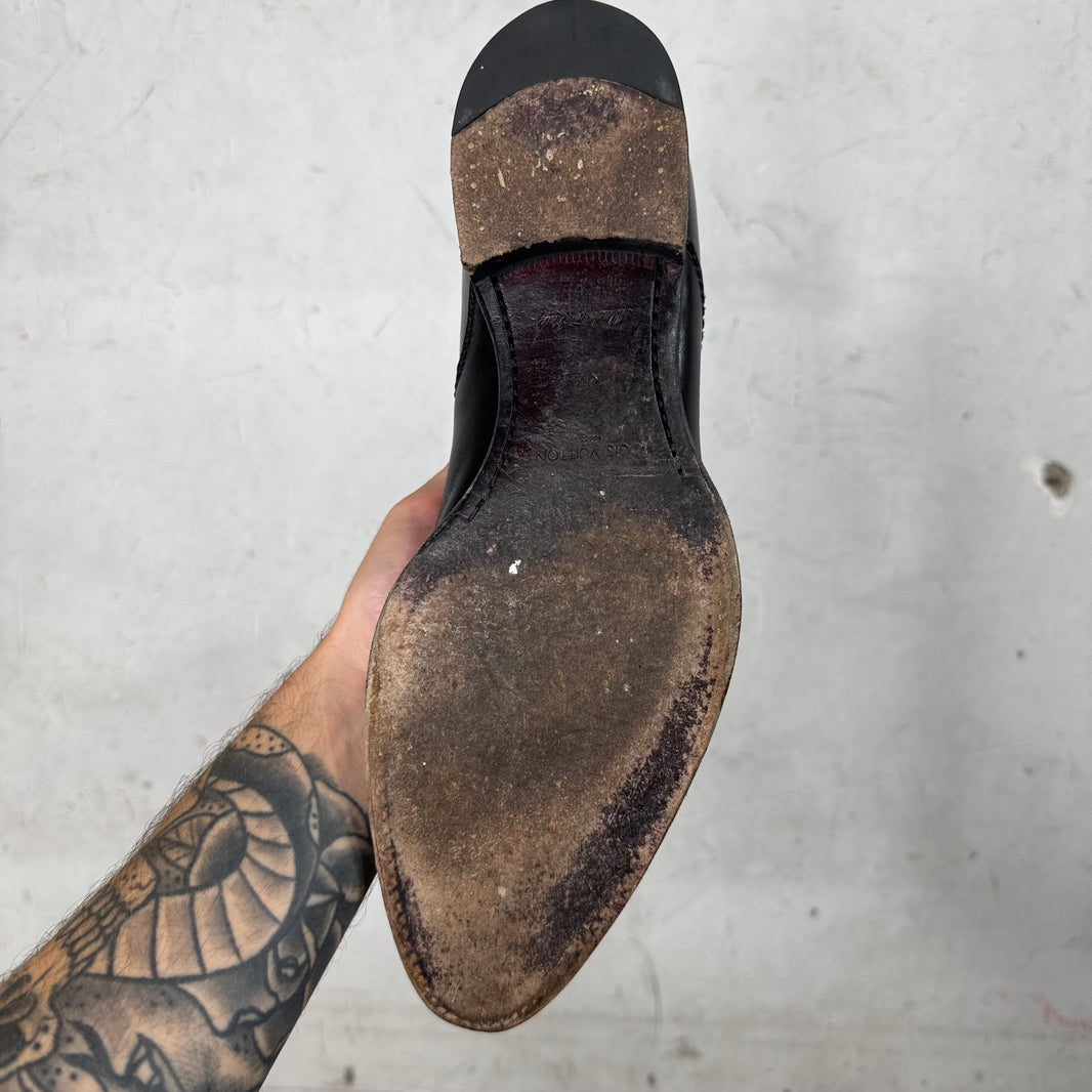 Louis Vuitton Perforated Toe Jodhpur Boots