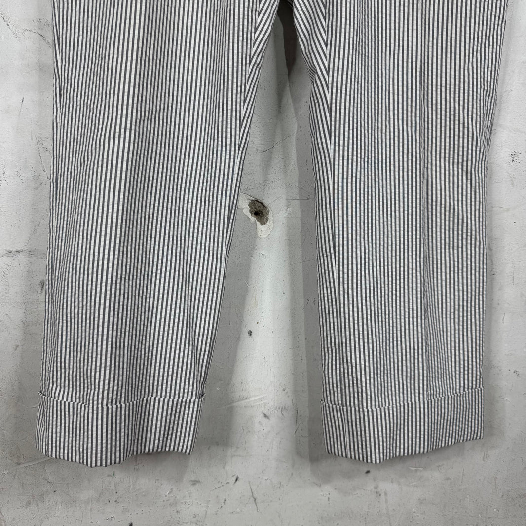 Thom Browne Striped Seersucker 2 Piece Suit