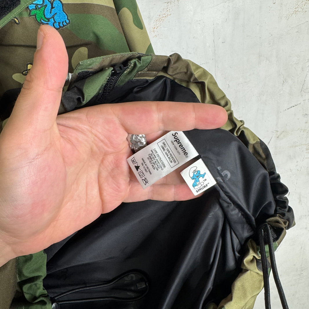 Supreme Goretex Smurfs Camo Shell Jacket