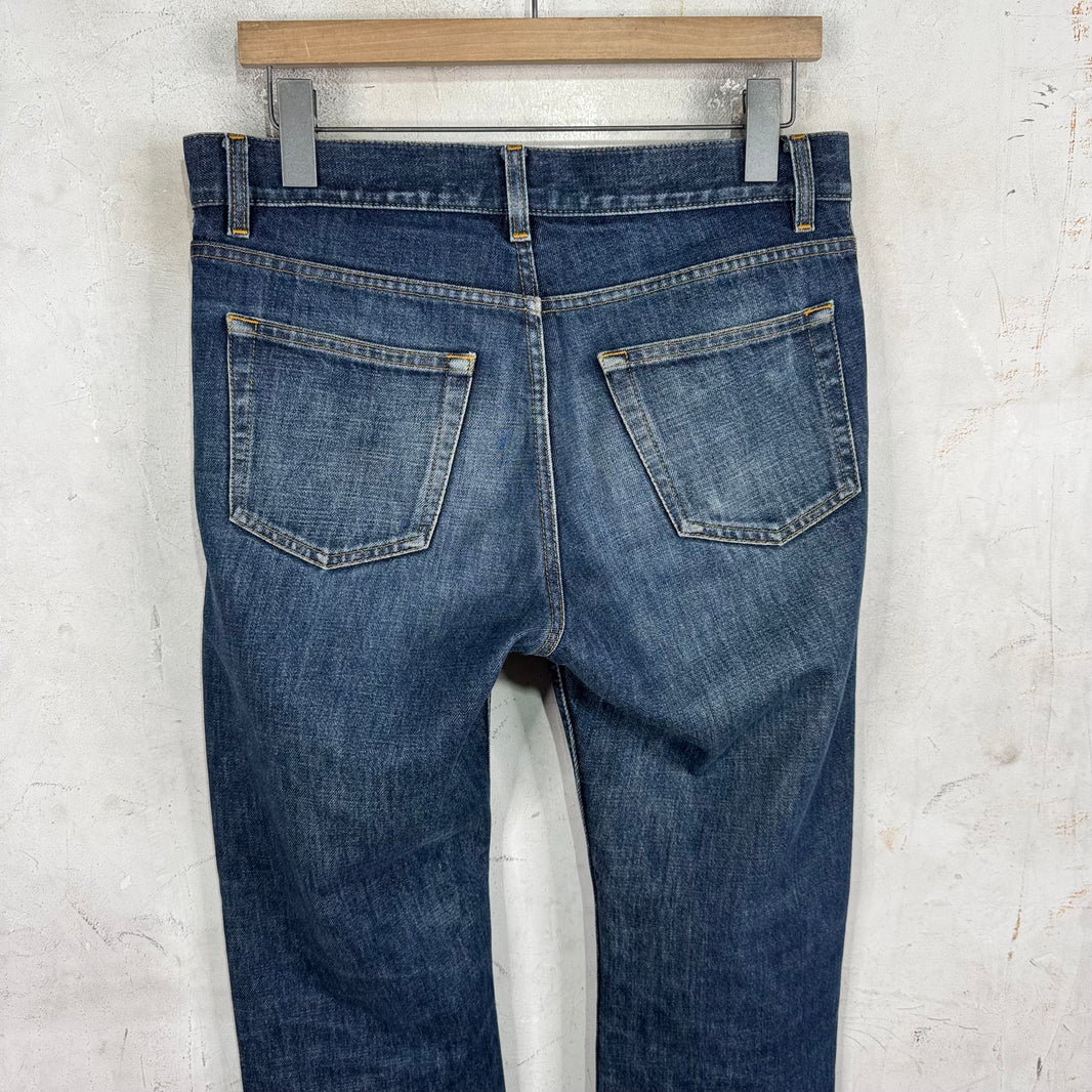 Helmut Lang 98' Medium Wash Straight Slim Jeans