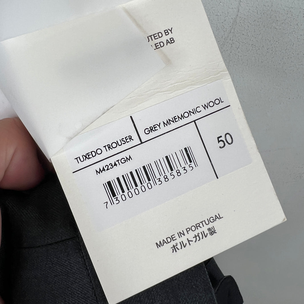 Our Legacy Grey Tuxedo Trousers