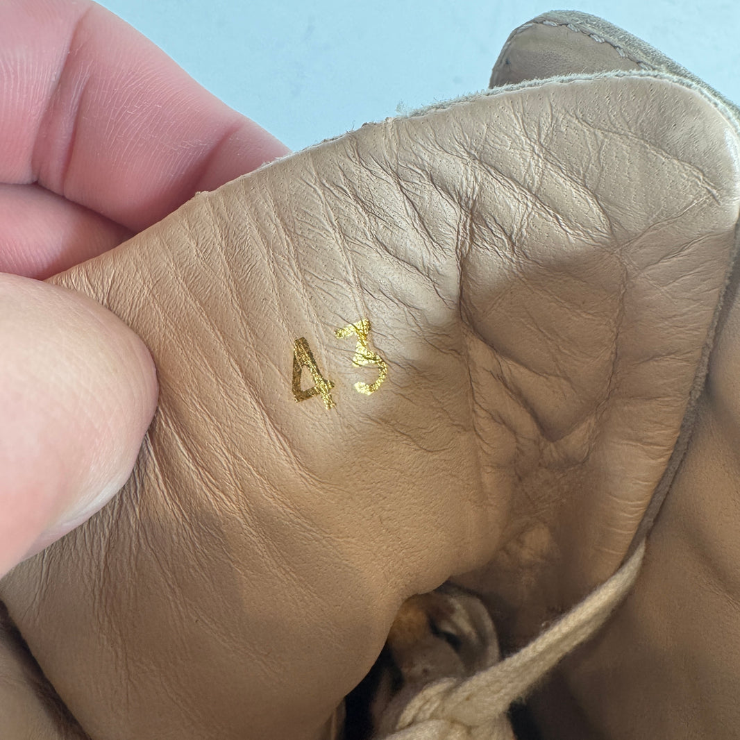 Christian Louboutin Beige Strap Hi Top Sneaker