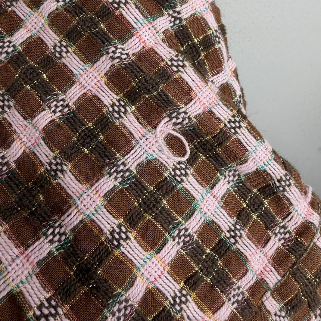 Supreme Brown/Pink Tweed Zip Jacket