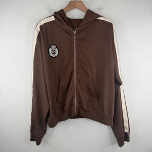 424 Brown Academy Zip-Up Hoodie
