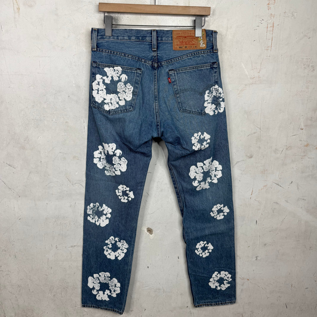 Levi’s x Denim Tears Wreath Jeans Medium Blue