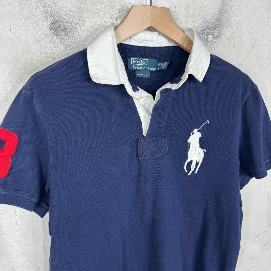 Ralph Lauren Navy White #3 Big Pony Polo