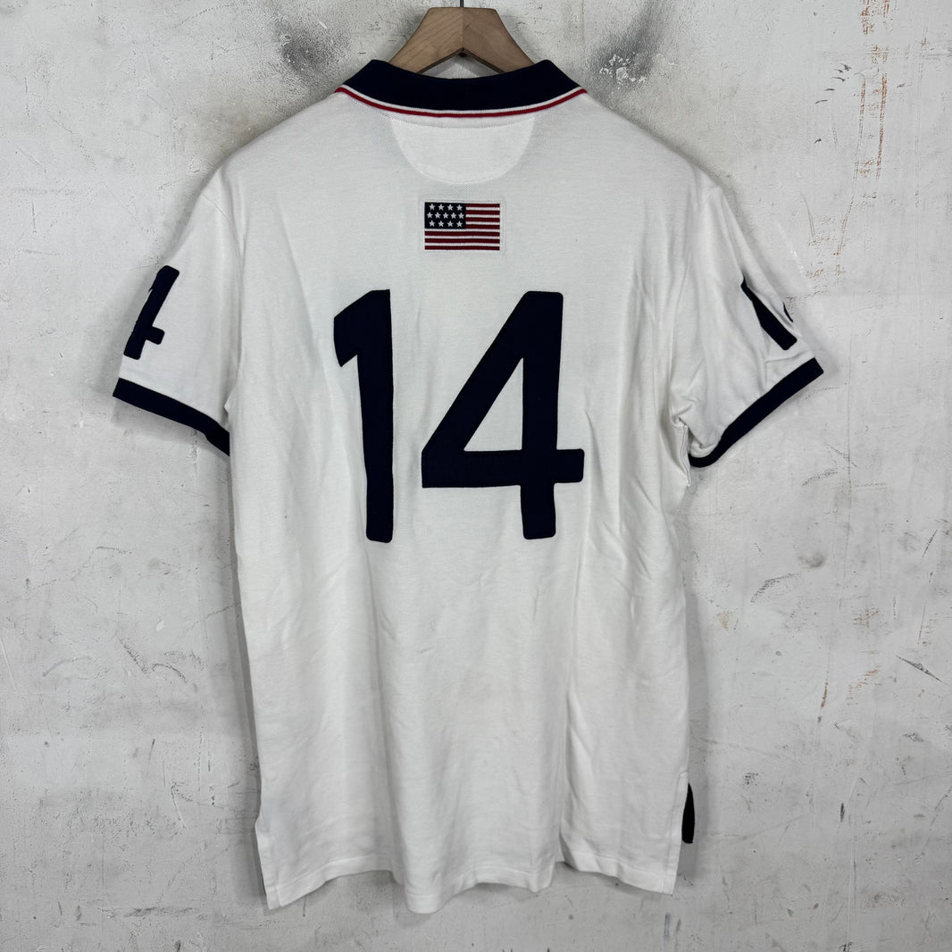 Ralph Lauren Diagnal USA Crest Pony Polo