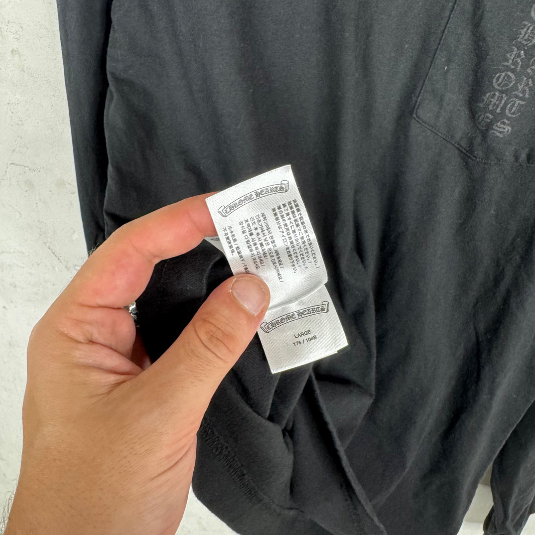 Chrome Hearts Vertical Logo Miami L/S T-Shirt