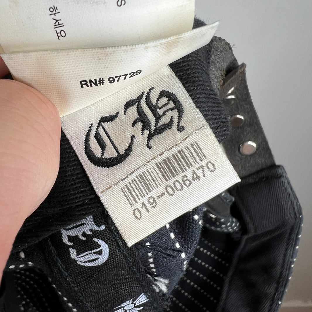 Chrome Hearts Pinstripe Dagger Hat