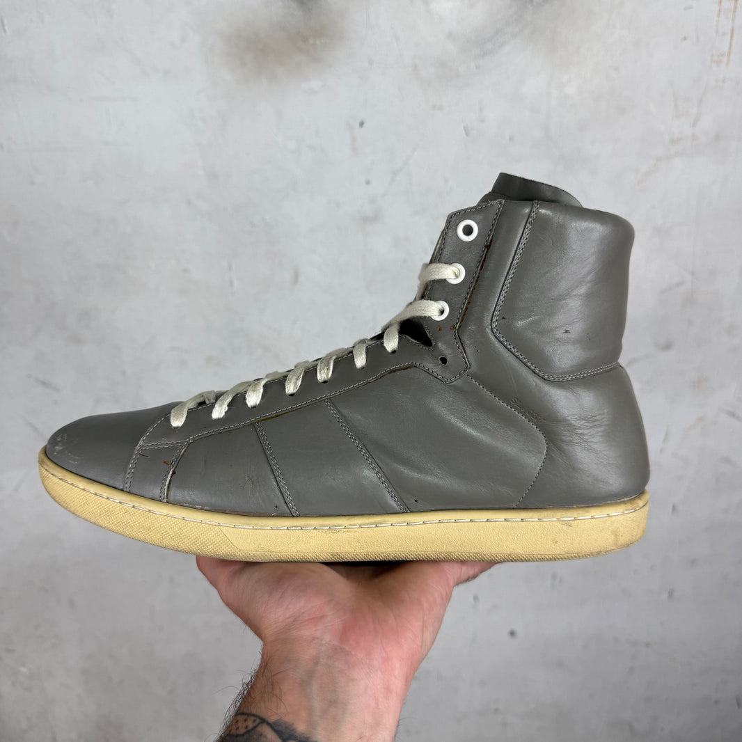 Saint Laurent Grey Leather SL03 Sneakers