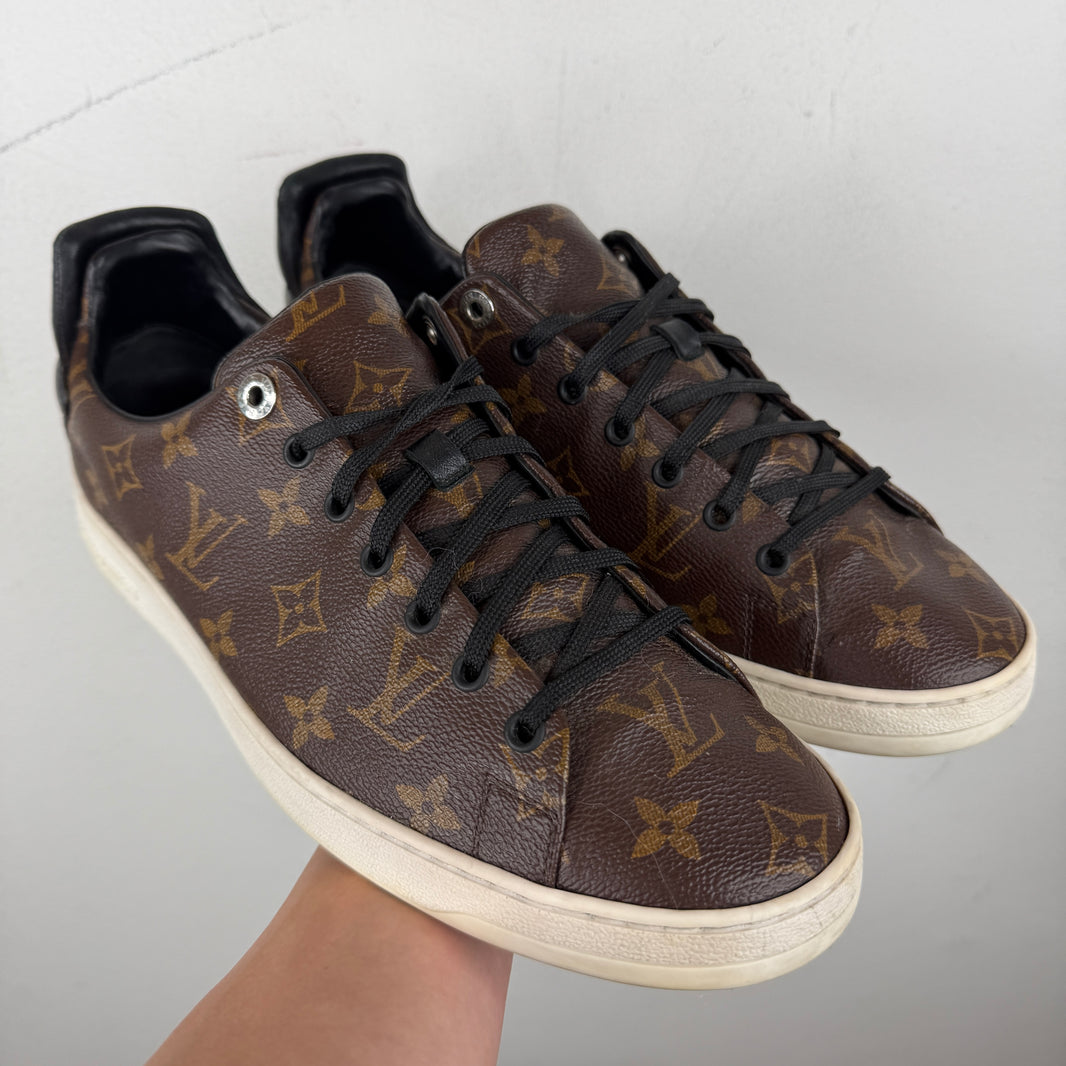 Louis Vuitton Brown Monogram Leather Low Sneakers