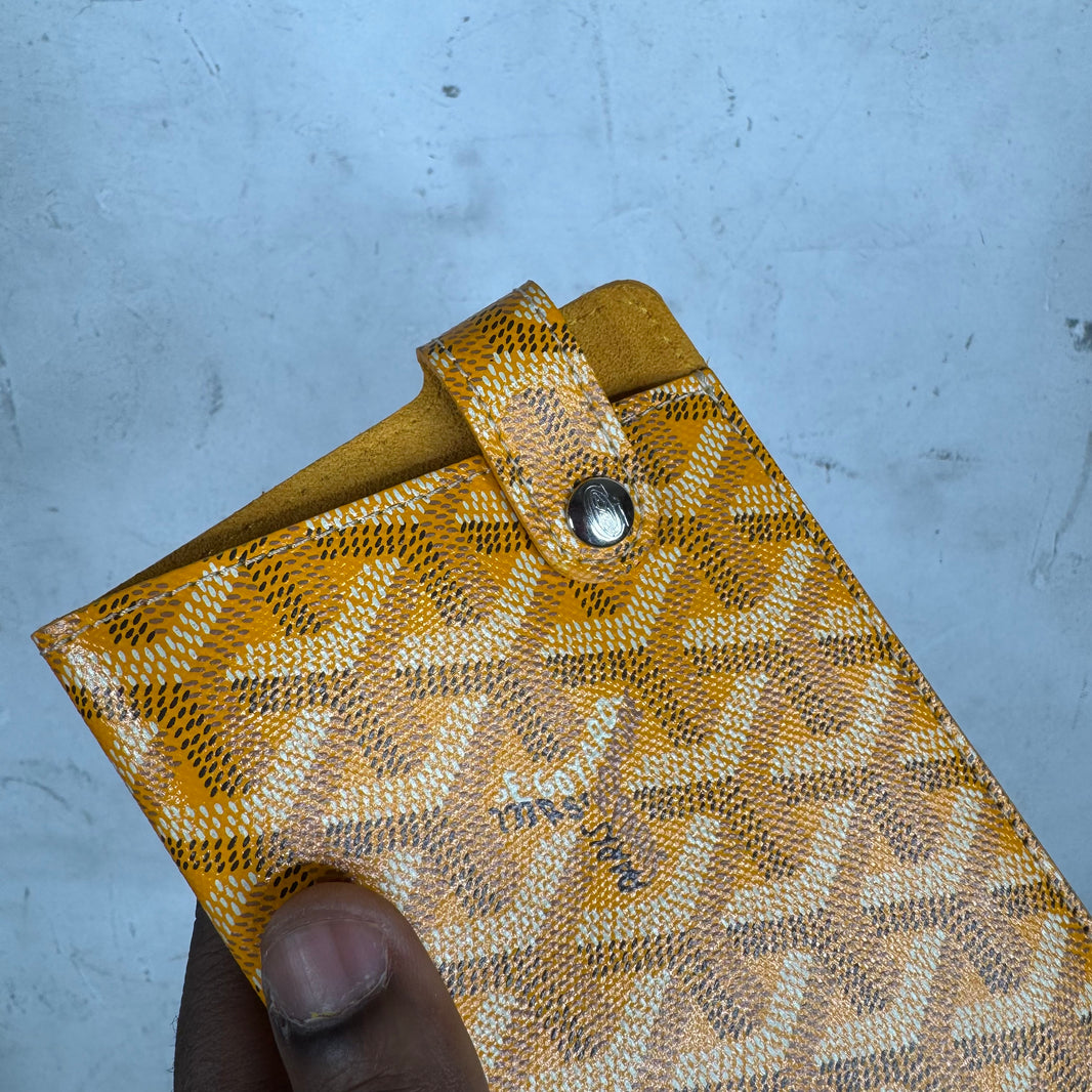 Goyard Yellow Glasses Case