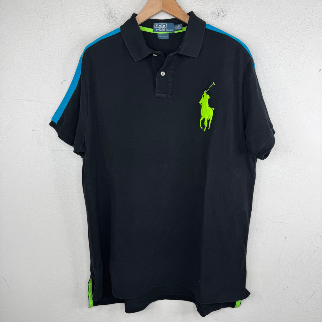 Ralph Lauren Black/Green Big Pony Polo Shirt