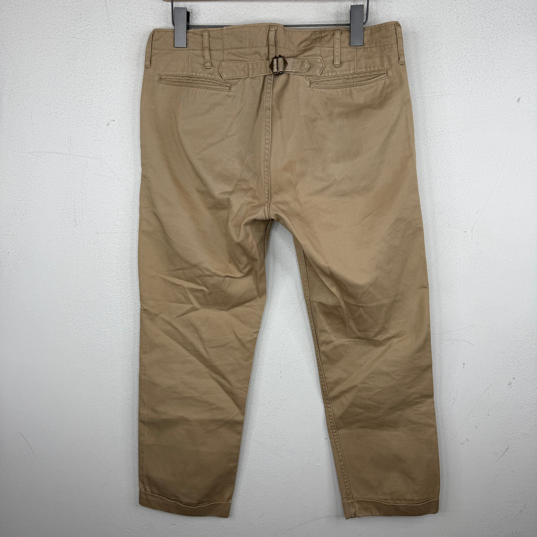 Visvim Tan Buckleback Chinos