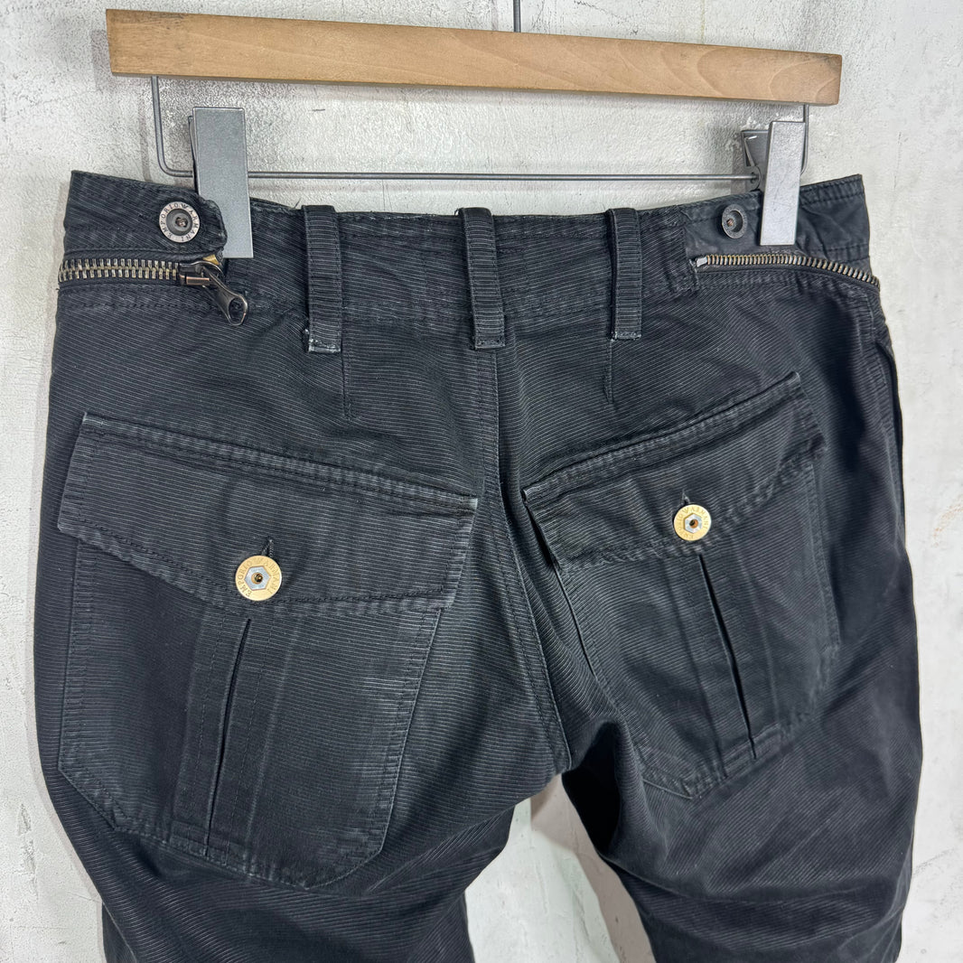 Armani Double Air-cut Zipper Pants