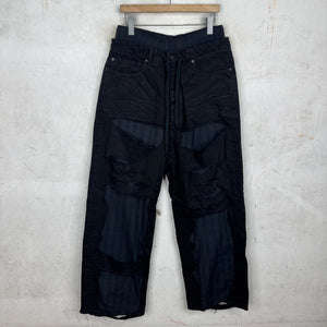 Balenciaga Distressed Double Layered Trouser Jeans
