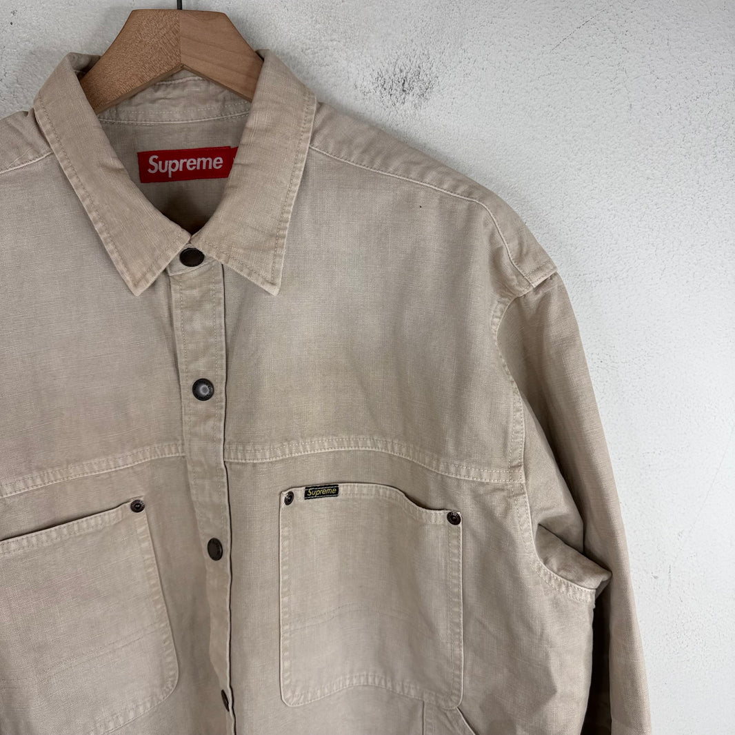 Supreme White Chore Jacket