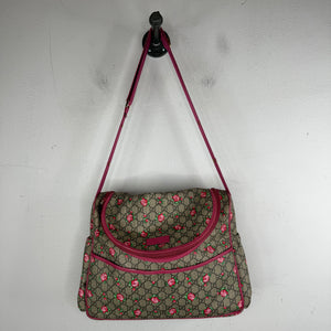 Gucci Rose Monogram Diaper Bag