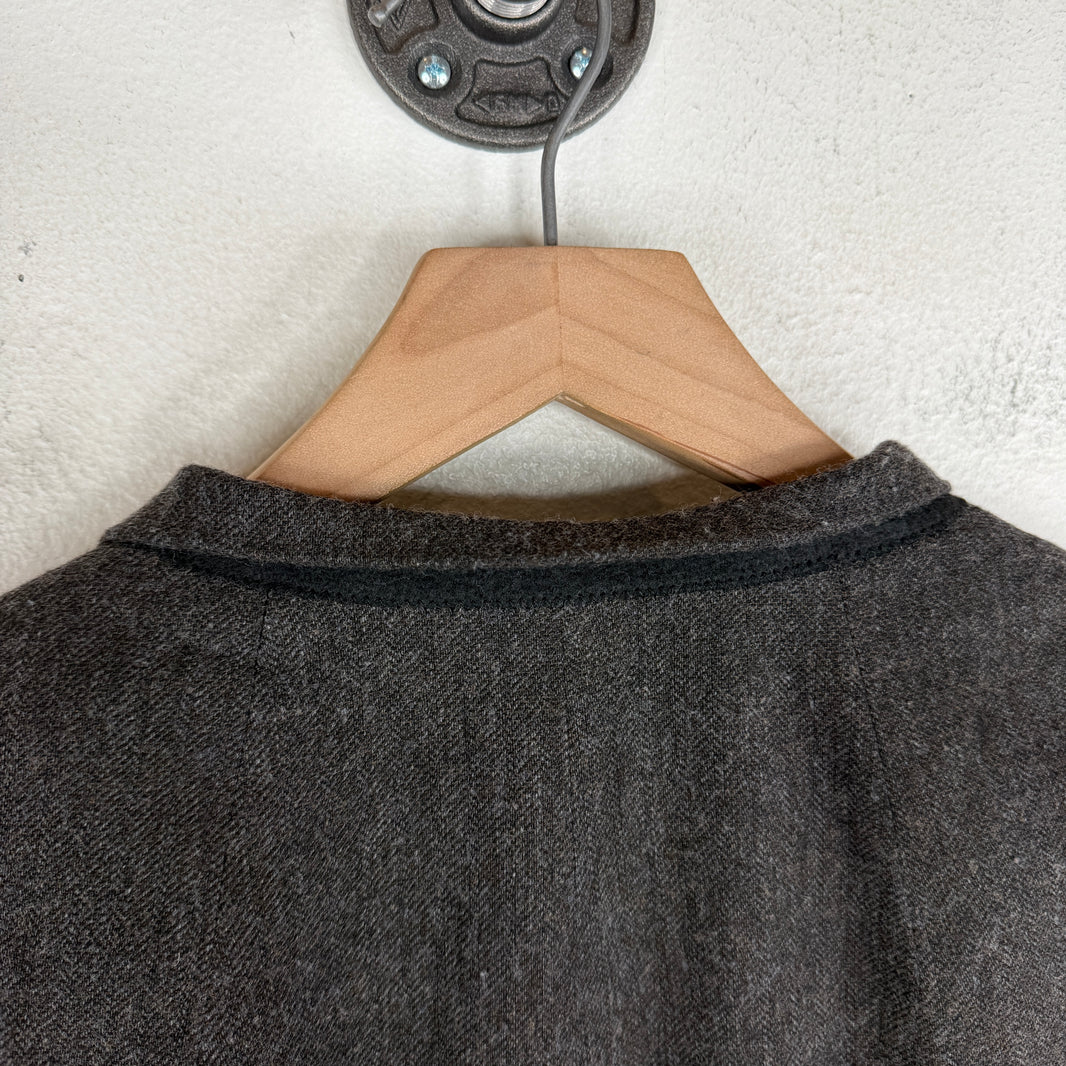 Rick Owens Wool Blend Single Button Blazer