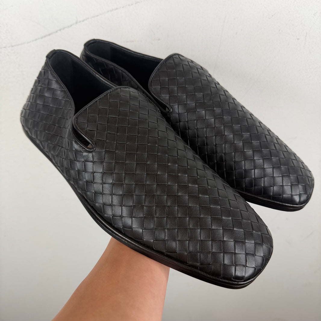 Bottega Veneta Intrecciato Leather Sunday Slippers