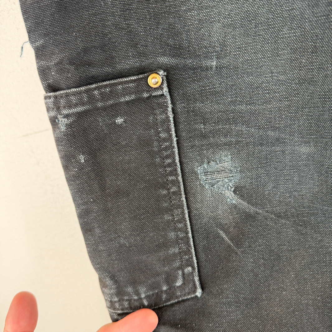 Vintage Smoked Carhartt Black Double Knee Pants