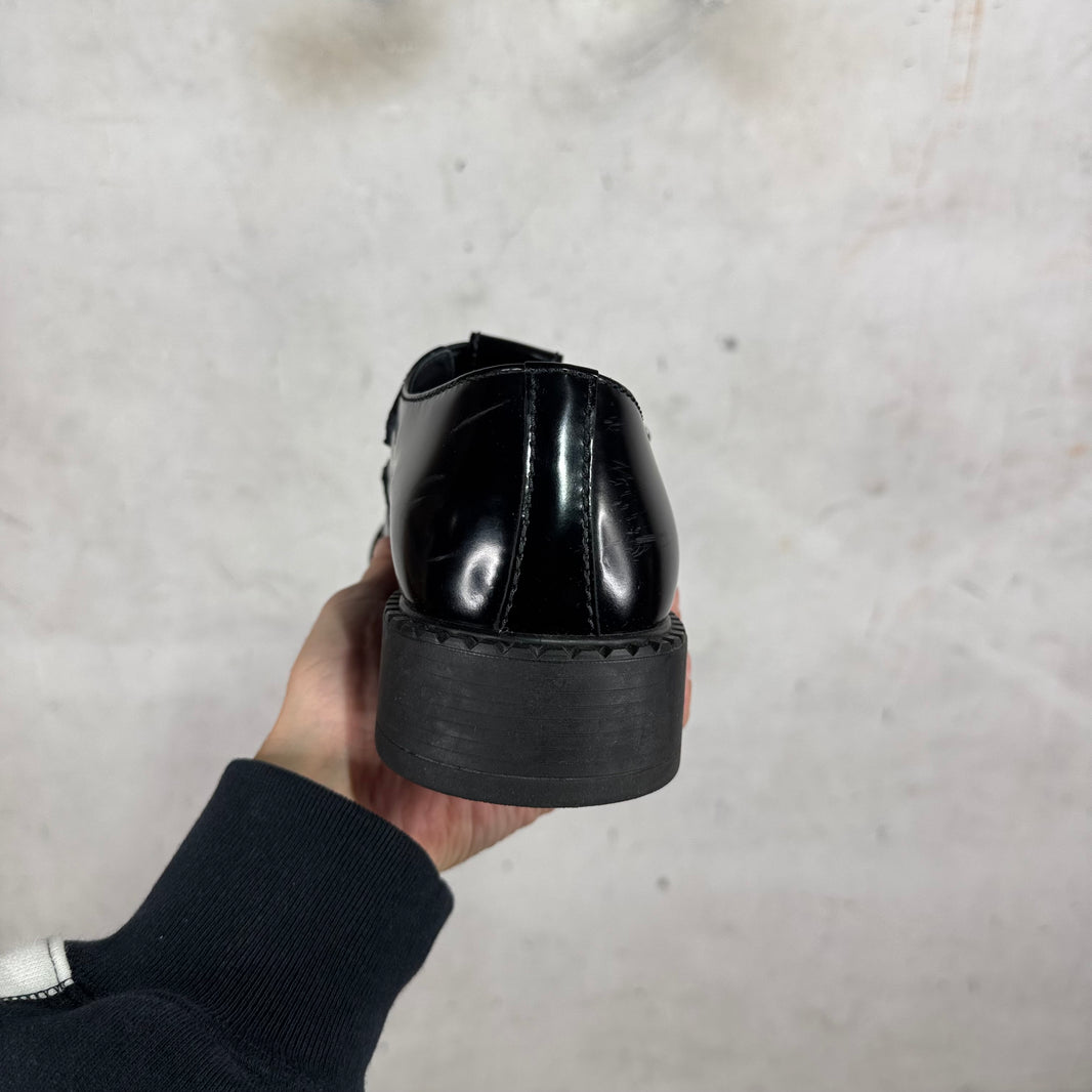 Prada Leather Mary Jane Mules