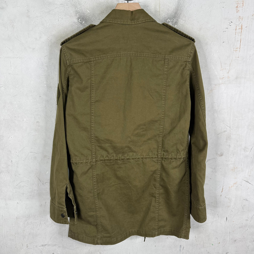 Saint Laurent Olive Womens Military M-65 Jacket
