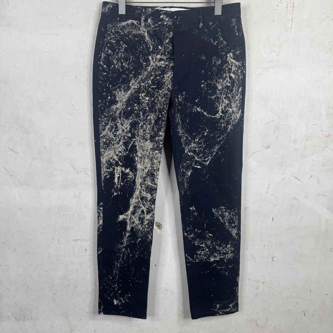 Maison Margiela Mudded Navy Trousers