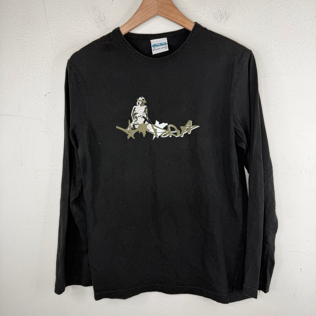 Vintage Porn Star Euro Logo Longsleeve T-Shirt