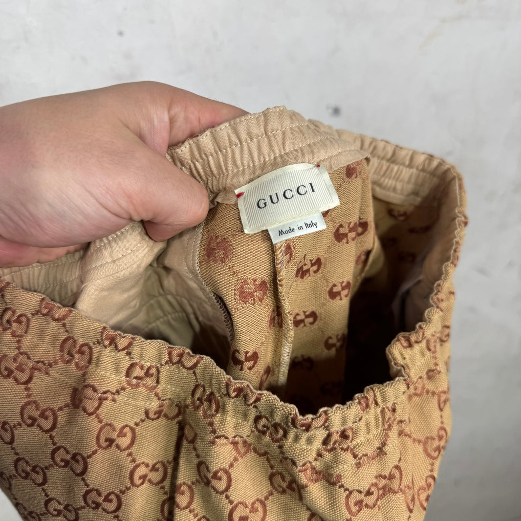 Gucci Woven Monogram Elastic Waist Pants