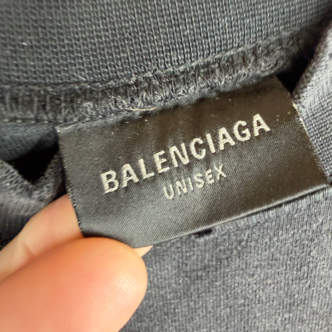 Balenciaga Distressed Paris Moon T-Shirt