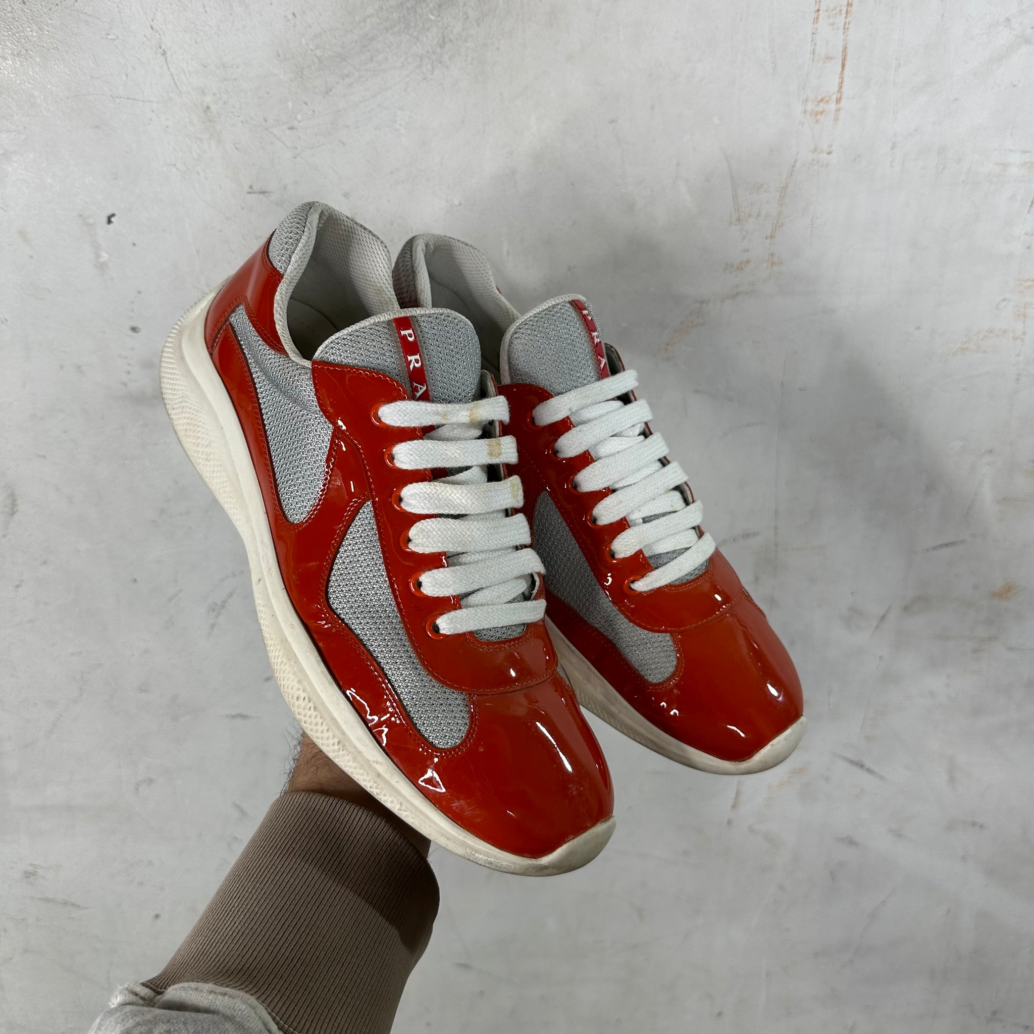 Prada Orange Patent America Cups