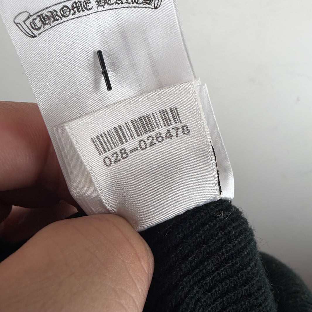 Chrome Hearts Black Chomper Beanie