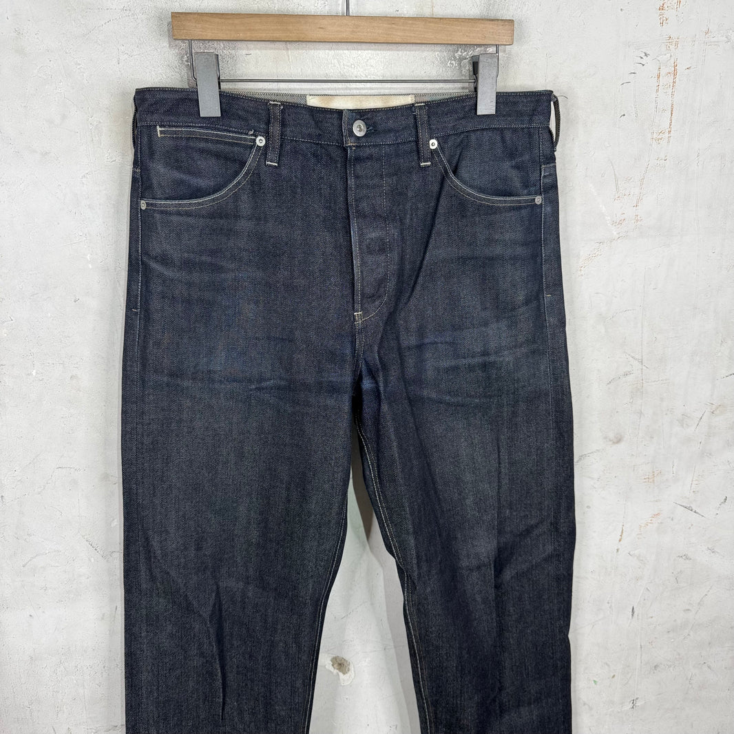 Jil Sander Button Fly Raw Denim Jeans