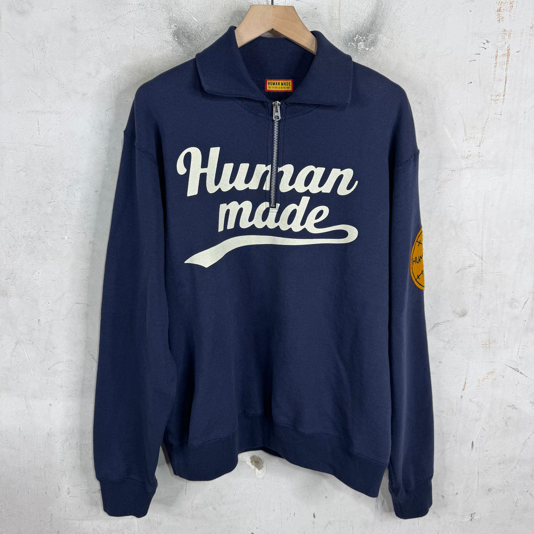Human Made Script Logo Quarter Zip