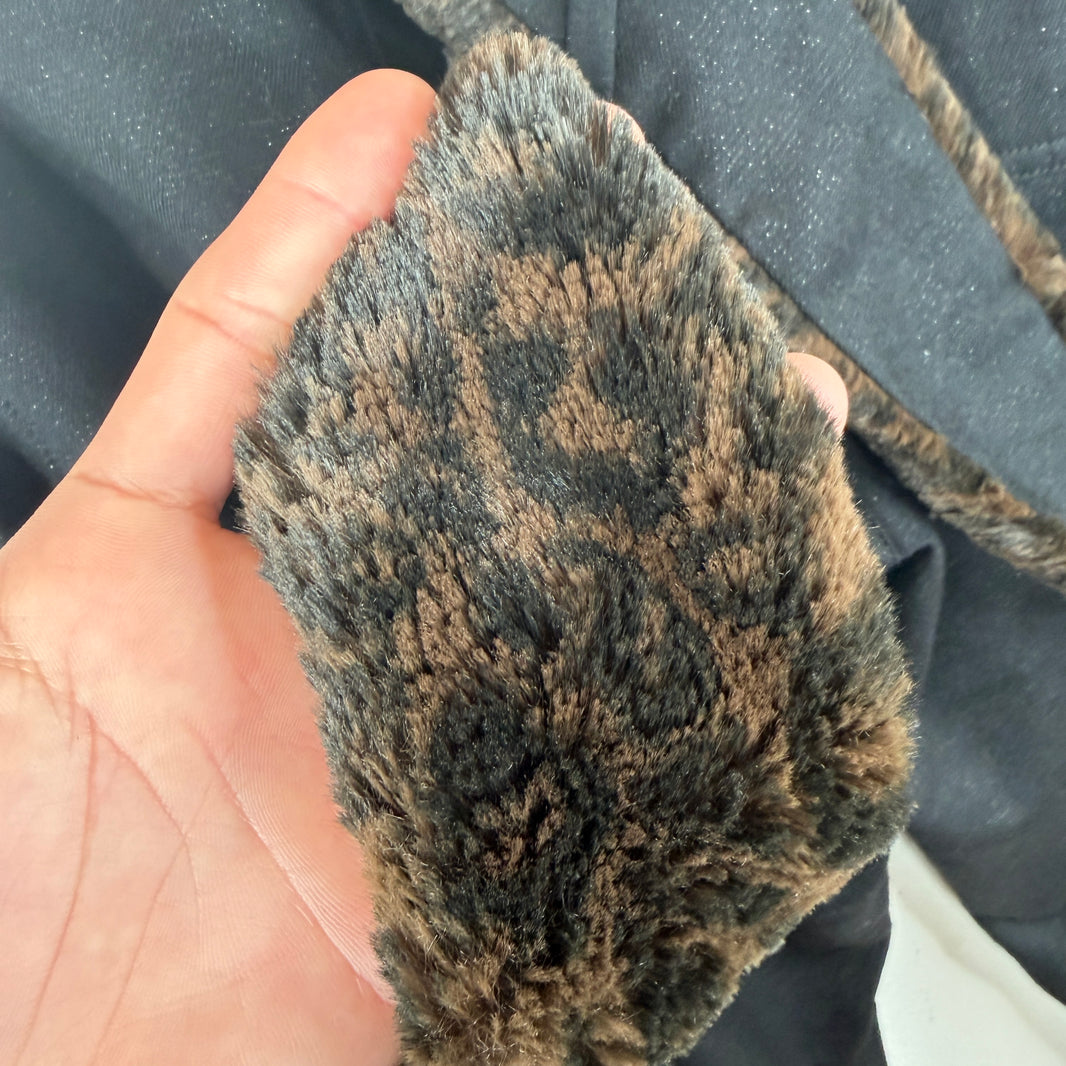 CDG Faux Fur Suspender Trousers