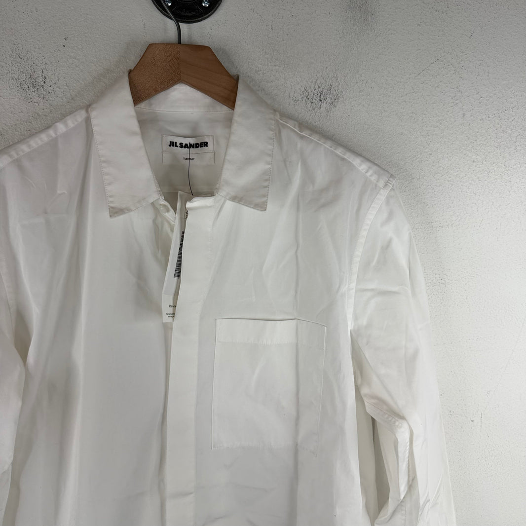Jil Sander White Pocket Button Up LS Shirt