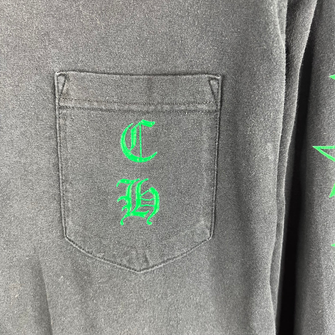 Chrome Hearts Vintage Green Star L/S T-Shirt
