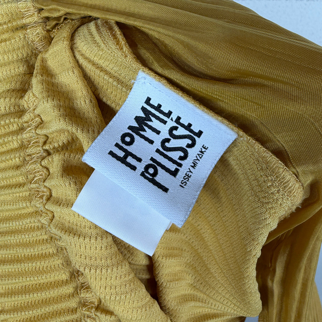 Issey Miyake Yellow Pleated Pants